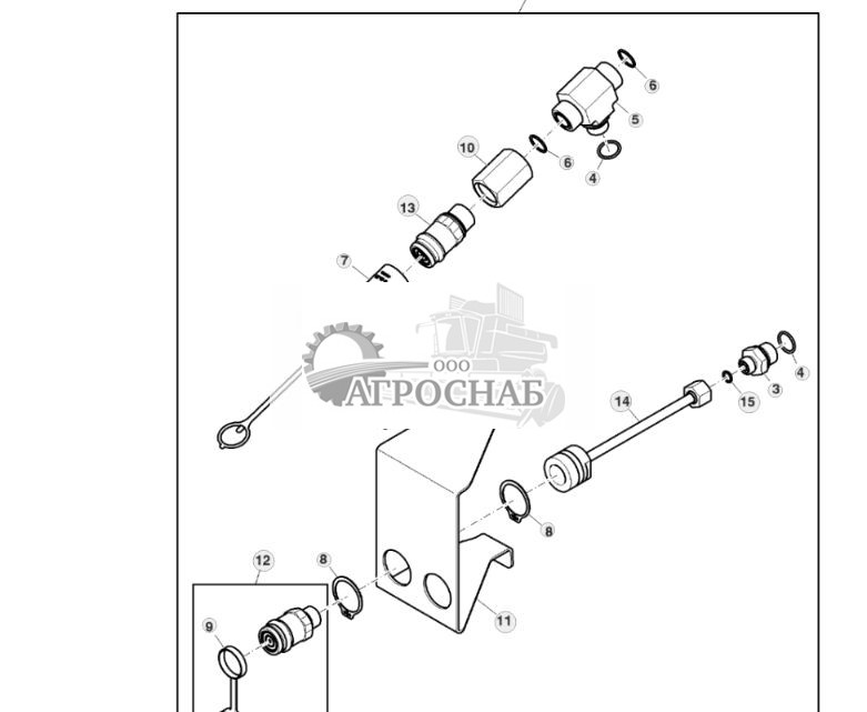 Навесное оборудование, возвратный трубопровод гидравлического двигателя и слив картера - ST748268 370.jpg
